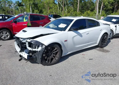 2023 Dodge Charger Scat Pack Widebody из США, поврежденный, VIN 2C3CDXGJXPH643474